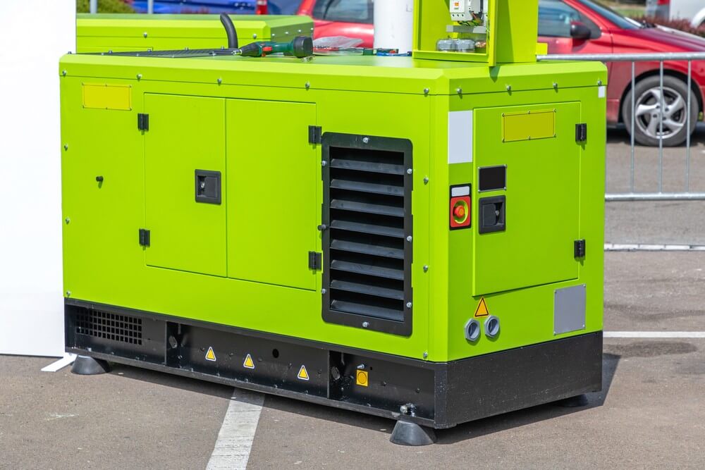 green industrial generators